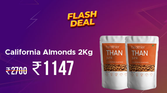 Kindlife: Buy California Almonds 2Kg worth Rs 2700 at Rs 1147